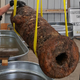 A possibly-Revolutionary-Era cannon, one of two to be dredged off Savannah.